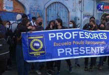 Profesores de la región se manifestaron contra veto presidencial