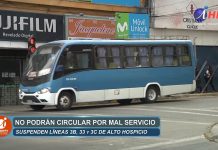 Cancelan tres líneas de micros de Alto Hospicio por mal servicio