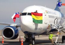 Inauguran vuelos de Boliviana de Aviación