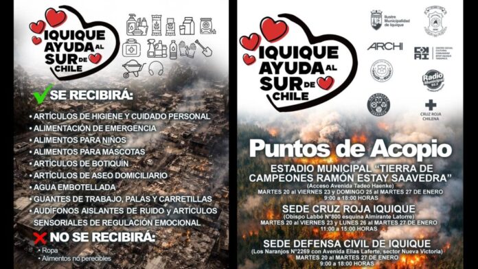 Iquique Ayuda al Sur